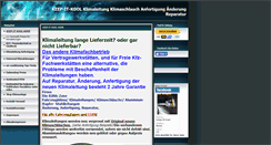 Desktop Screenshot of klima-leitung.de