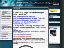 Tablet Screenshot of klima-leitung.de